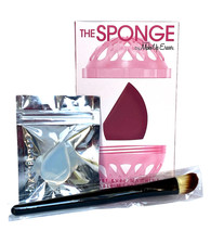 Assorted Makeup Applicators: Washable Sponge / Concealer Brush / Contour Blend