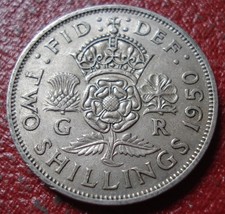 1950 BRITISH FLORIN IN VF CONDITION