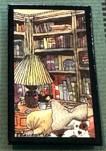 Vtg SUSAN CHAUVET Collectible Art Pin The Table Top Series NEW - Picture 3 of 3