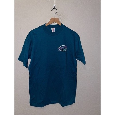 Vintage Eureka Springs Shirt Mountain Green Jerzees USA Made Tee VTG 90s Medium