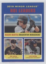 2020 Topps Heritage Minor League Edition Blue 63/99 Luis Castro Mason Martin fm0