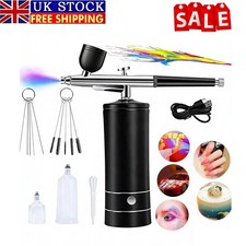Mini Airbrush Compressor Kit Spray Gun Dual Action Air Brush Paint Model 0.3MM