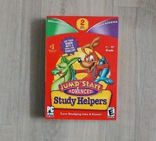 JumpStart Advanced Study Helpers 2 CD Set Math Booster/Spelling Bee - New Box
