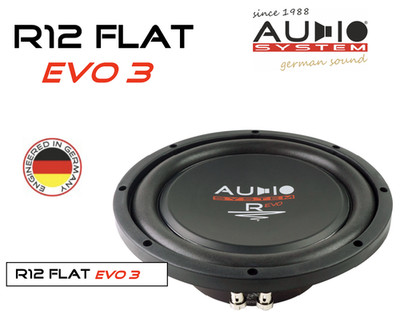 Audio System R12 FLAT EVO3 Subwoofer 30 cm (12'') 2 x 2 Ohm, 600 Watt Woofer
