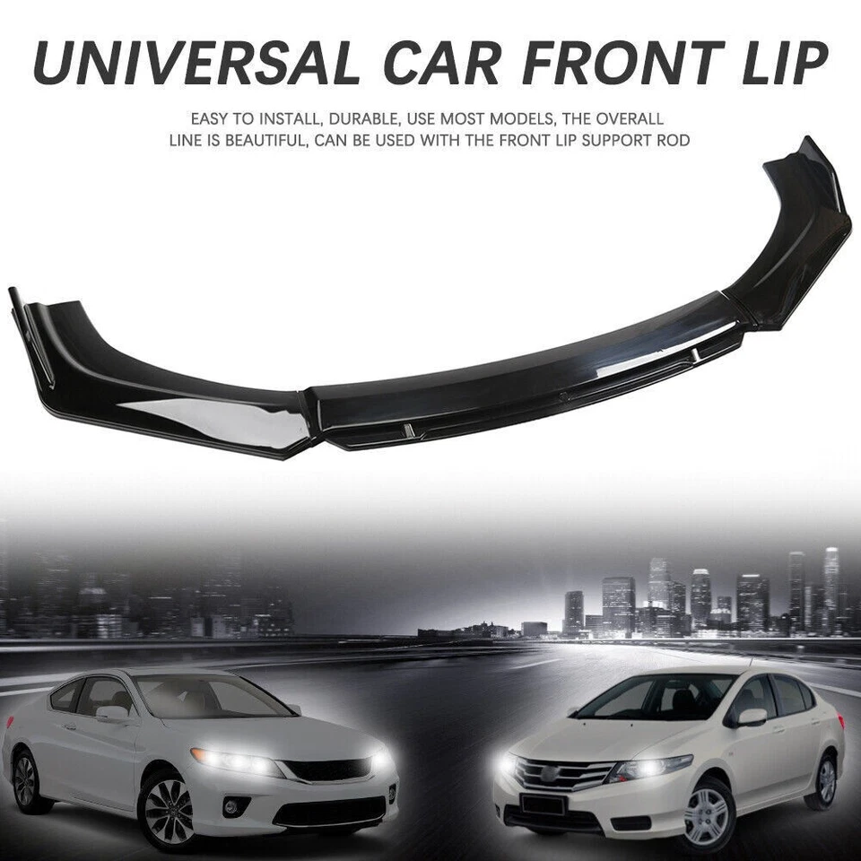 Front Bumper Lip Splitter +Side Skirts Rear Diffuser For Audi Q3 Q5 Q7 Foto 4 de 4