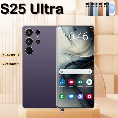 12GB+512GB I25 Ultra Android 14 Smartphone - 6.8''HD Display, 6000mAh Battery, Fa