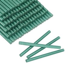 100pcs Mini Glue Stick 0.3"x3.9" High-Stick Hot Glue Gun Sticks, Glitter Green 0.19 per stick