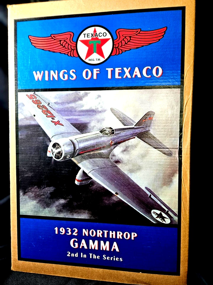 ERTL Wings of Texaco 1932 Northrop Gamma Airplane Coin Bank Inv. #1116 - Image 4 of 4