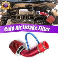 Cold Air Intake Filter Induction Kit Pipe Power Flow Hose System Accessories‘Red