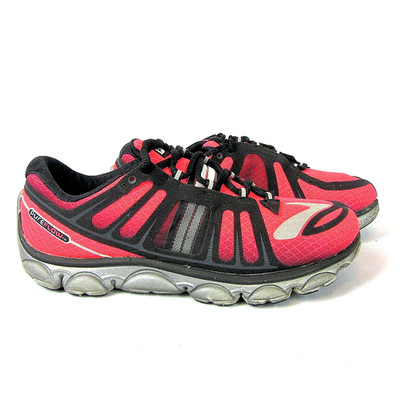 Brooks Pure Flow 2 Womens Minimalist Pink Black Lace Up Running Shoes Sz 8.5 VGC