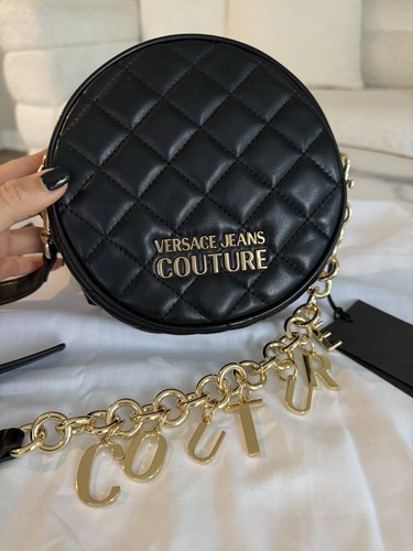 Versace Jeans Couture noir bandoulière ronde, neuf avec étiquette, 100% authentique - Photo 1/12