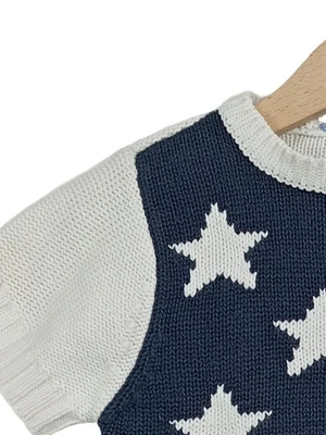 Tommy Hilfiger Pull Enfant Multicolore Étoiles Court (EU 110) - Photo 1/4