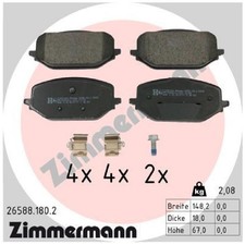 Satz Bremsbeläge Bremsklötze vorne für Peugeot 308 3 FB SW FC 408 2 FP | 2384