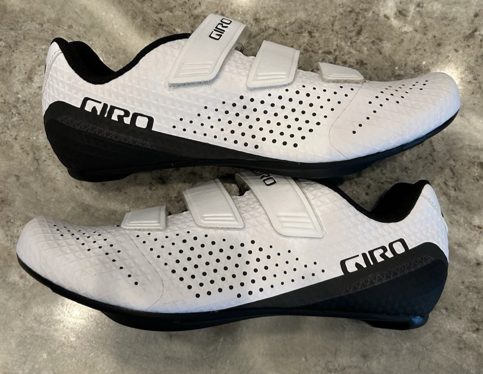 Giro Stylus Cycling Shoes Men's White Size Eur 44 US 10.5 New Without Box - Image 3 of 4