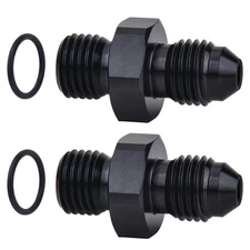 AN4 to AN4 ORB Male O-Ring Fitting Adapter 2pcs for Fuel Pressure Regulator