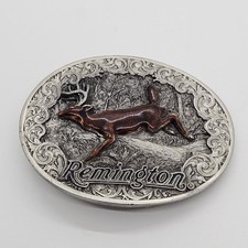 Vintage 1993 Remington Deer Belt Buckle Bergamot Brass Works