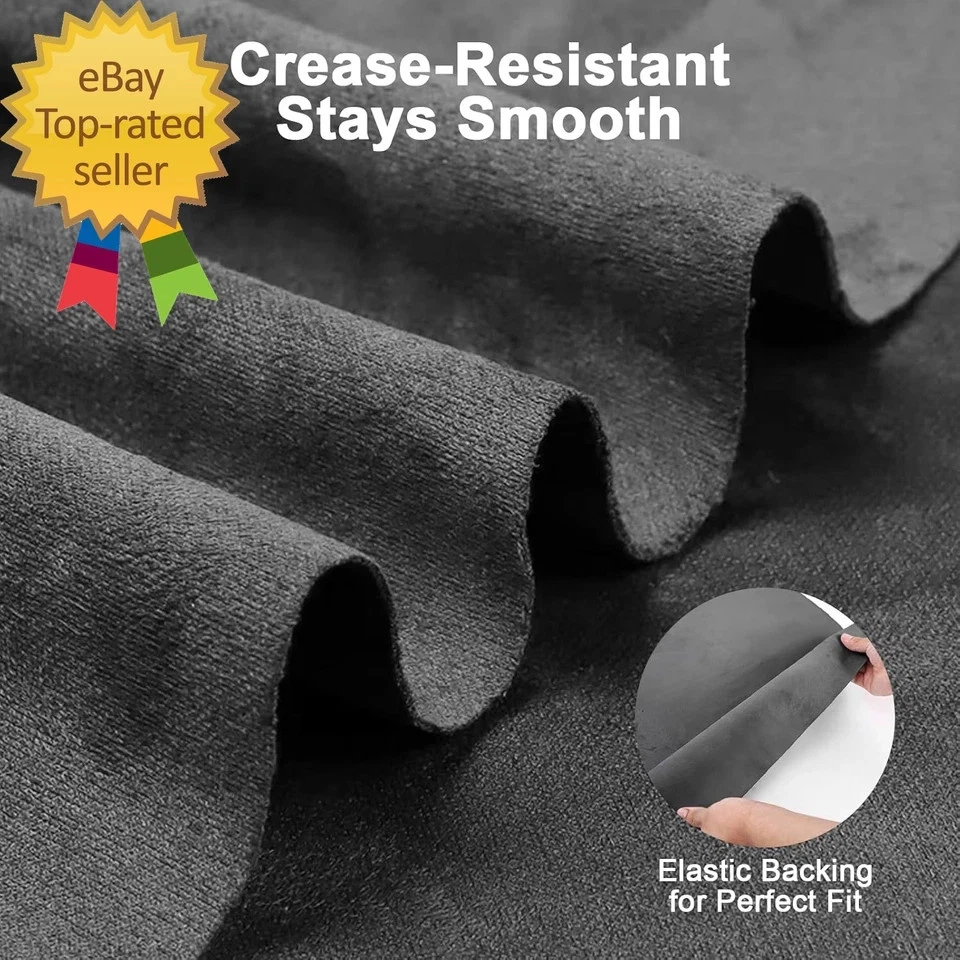 Envoltura de tela de gamuza negra premium de 17X70 pulgadas envoltura de gamuza para interior de automóvil auto-anunciable Foto 2 de 4