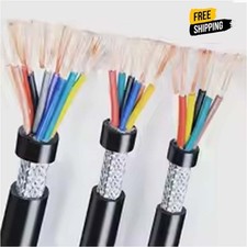 Shielded Cable RVVP 26/24/22/20/18AWG 2/3/4/5/6/7/8 Cores Shielded Copper Wire