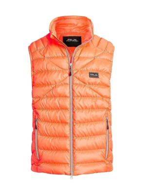 RLX Ralph Lauren Men's, RLX Quilted Down Vest, Orange, M | eBay