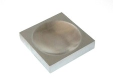 4" Double Sided Steel Dapping Bench Block With Large Sphere Impression