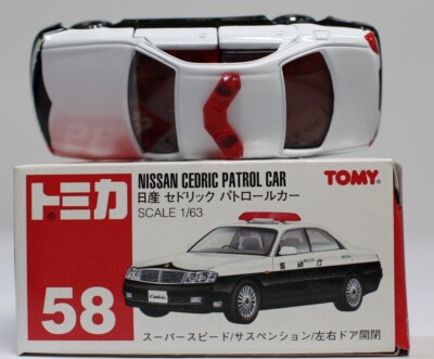 トミカ CEDRIC PATROL CAR 58 Tomica Nissan Cedric Patrol Car 058 | eBay