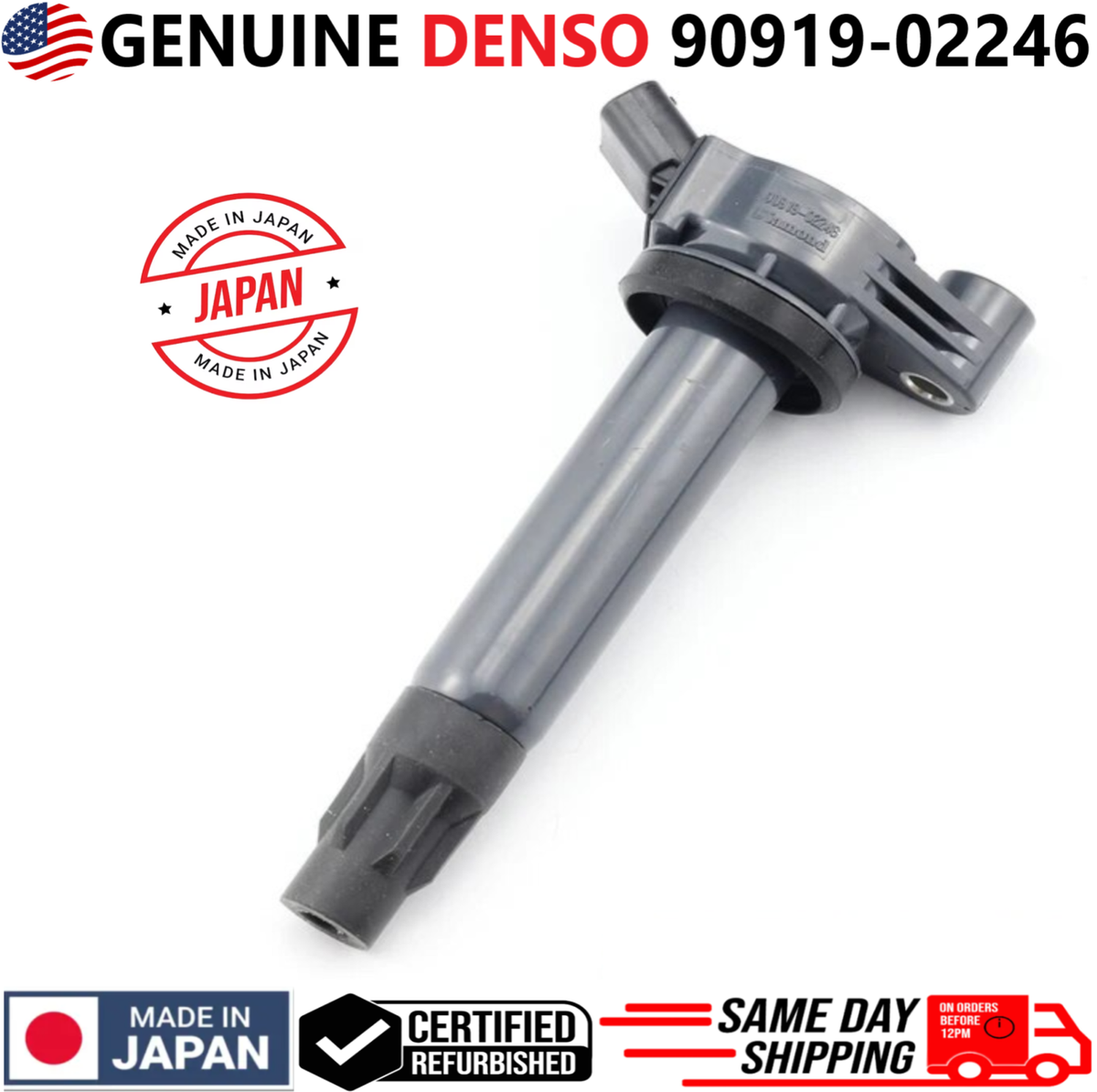 Qoo　0226 GENUINE DENSO x6 Ignition Coils For 2004-2010 Toyota & Lexus 3.3L