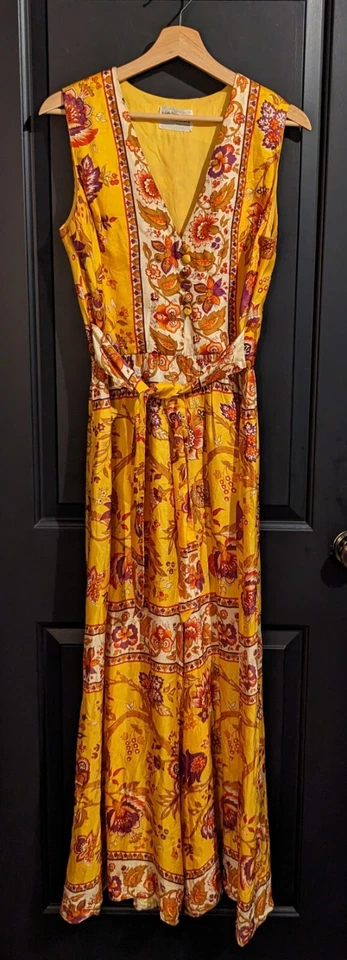 Винтажный женский комбинезон Ala Casa от Eddy George с цветочным узором калифорнийский размер M - Изображение 2 из 4