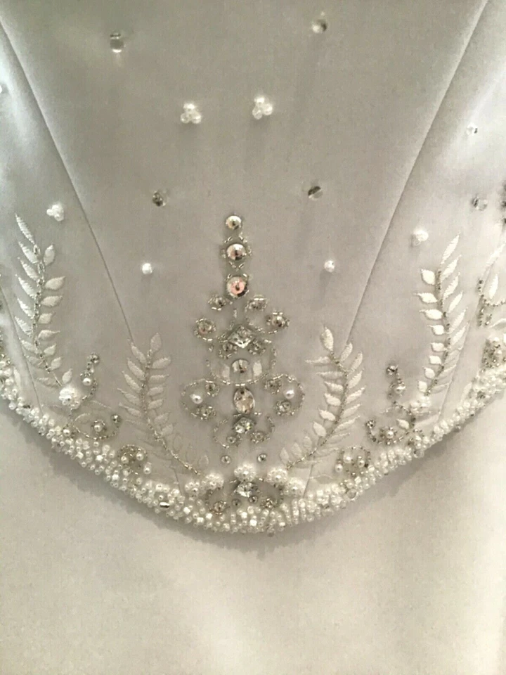 SIGNATURE NEW BUSTIER Vestido de Novia Vestido de Novia Dos Piezas Blanco/Plateado 12  Foto 4 de 4