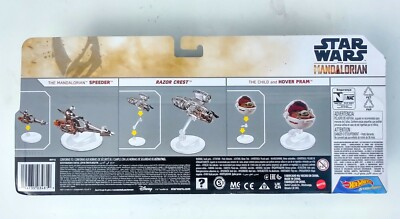 Hot Wheels Star Wars Starships 3-Pack Mandalorian Vehicles | eBay
