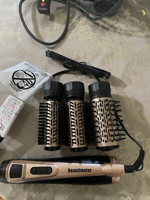 Beautimeter Hair Dryer Brush 3in1 Round Hot Air Spin Brush With Three Heads