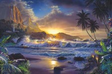 Ceramic Backsplash Tile Mural Beach Scene Seaside Ocean - Beyond Hanas Gate