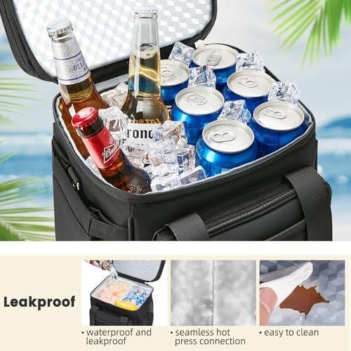 Insulated Lunch Bag & Lunch Box for Men - Double Deck Reusable Lunch Bag for Wom - Picture 10 of 11