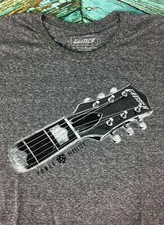 Official New GRETSCH GREY HEADSTOCK Guitar Tee T-Shirt Gray M L XL NWT Shirts