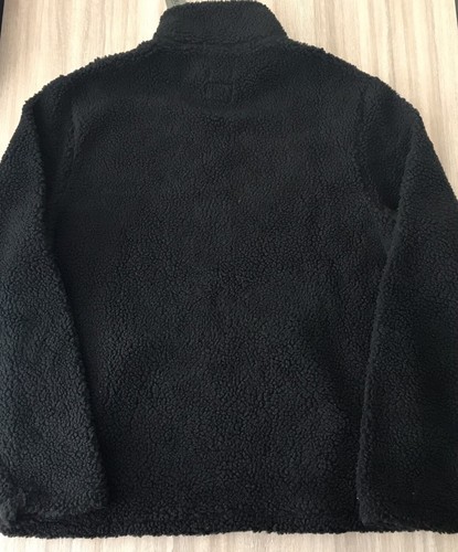 Buffalo David Bitton Mens Sherpa 3/4 Zip Pullover Size Large Black NWT - Picture 3 of 6