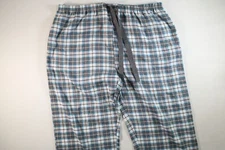 Mens Just Love Gray Plaid Pajama Pants Size 1X EUC