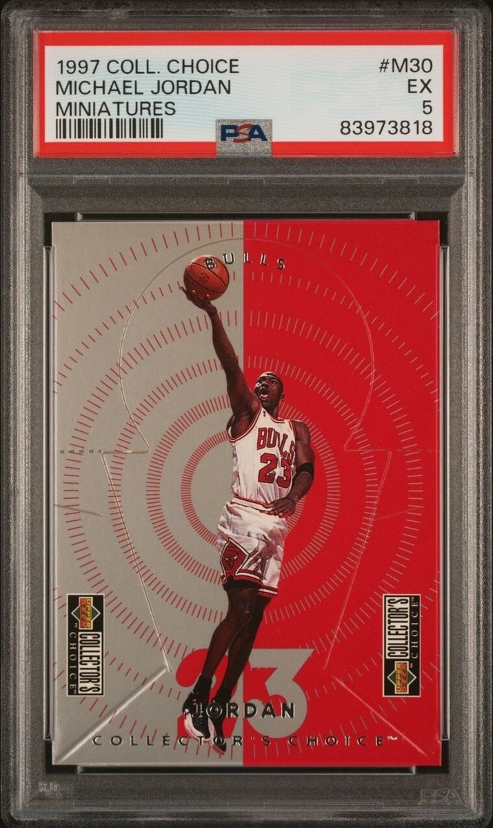 1997 Collectors Choice Michael Jordan Miniatures Pop Out Bulls 