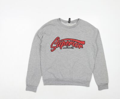 H&M Damenpullover grau Baumwolle Sweatshirt Größe S Pullover - Superior