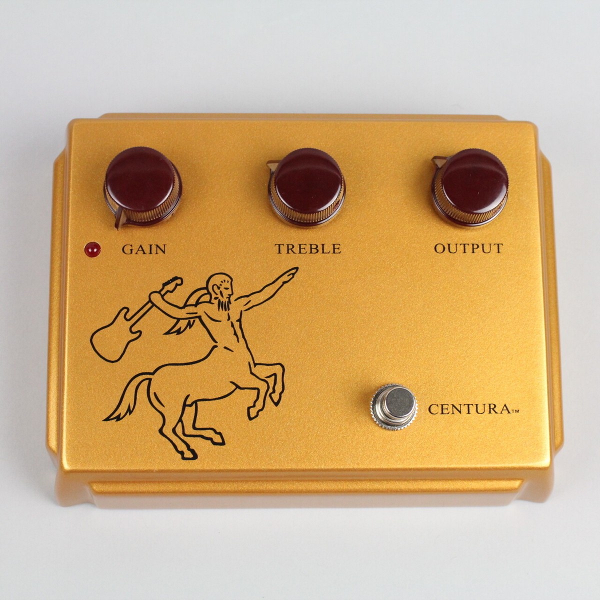 Ceriatone Centura Matte Gold Overdrive Guitar Effects Pedal
