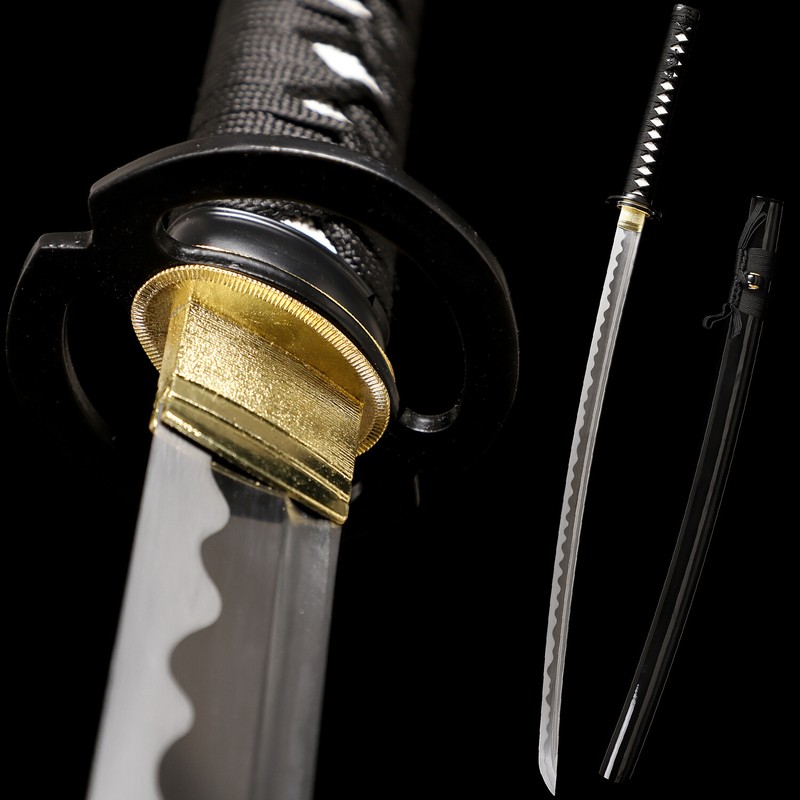 30'' Wakizashi Katana Samurai Sword 1095 Steel Japanese Sword Full Tang Sharp