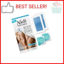 Nad's For Men Body Wax Strips - Wax Hair Removal For Men - At Home Waxing Kit Wi