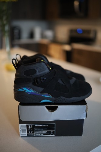 Nike Air Jordan 8 VIII Retro Aqua Black 