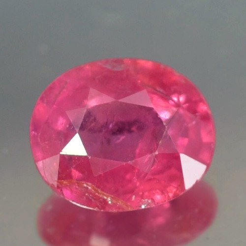 1.07CT CERTIFIED AA UNHEATED UNTREATED OVAL RED RUBY NATURAL - Picture 3 of 4