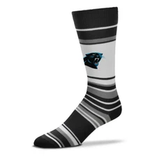 Carolina Panthers NFL MAS Stripe One Size Fits Most Mens Dress Socks Mayfield
