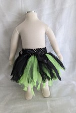 Neon Green and Black Halloween Infant Toddler Tutu Fits Waists up to 18 inches