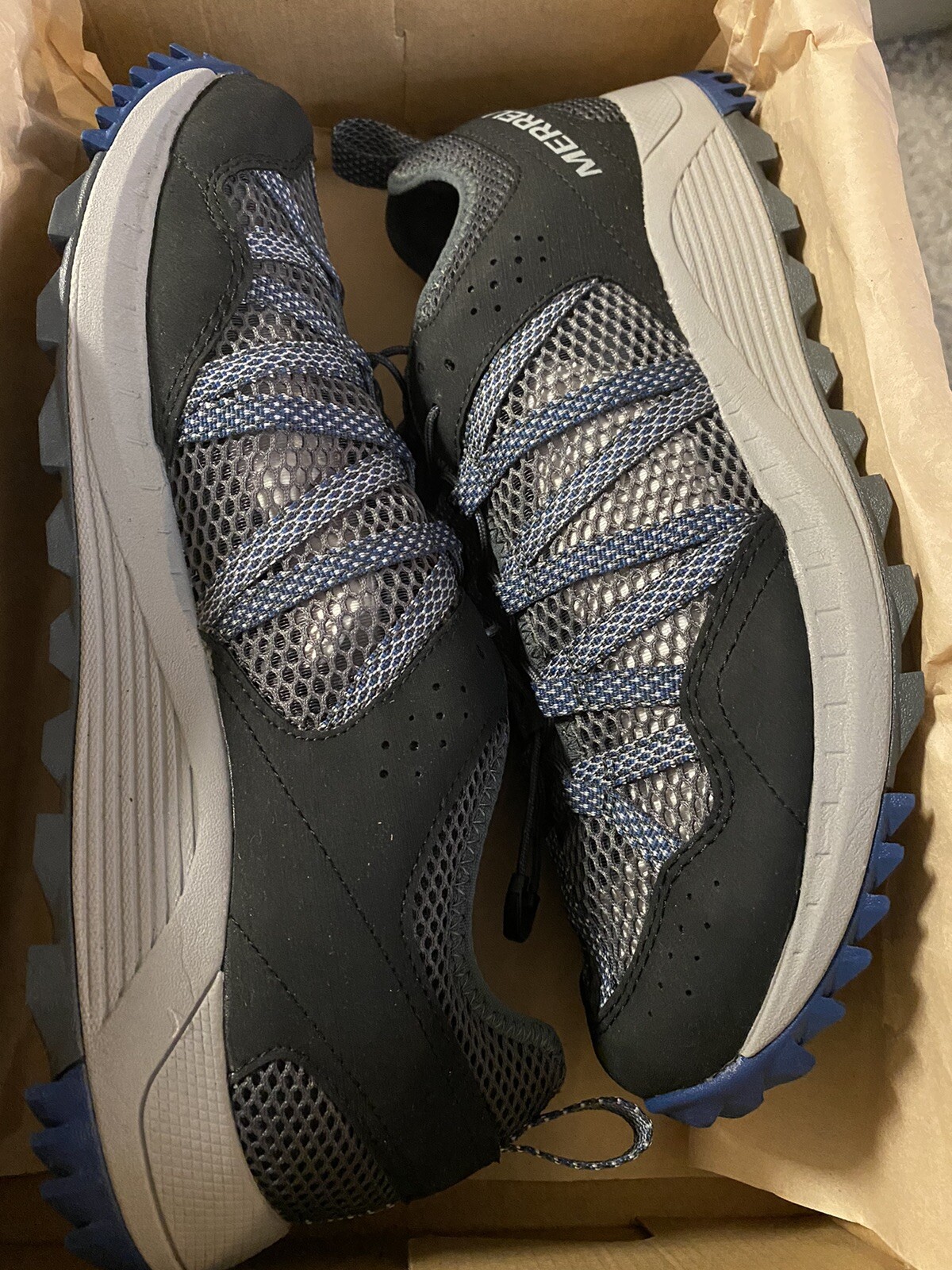 Merrell scarpe da ginnastica leggere uomo Wildwood Aerossport rock blu 9 5