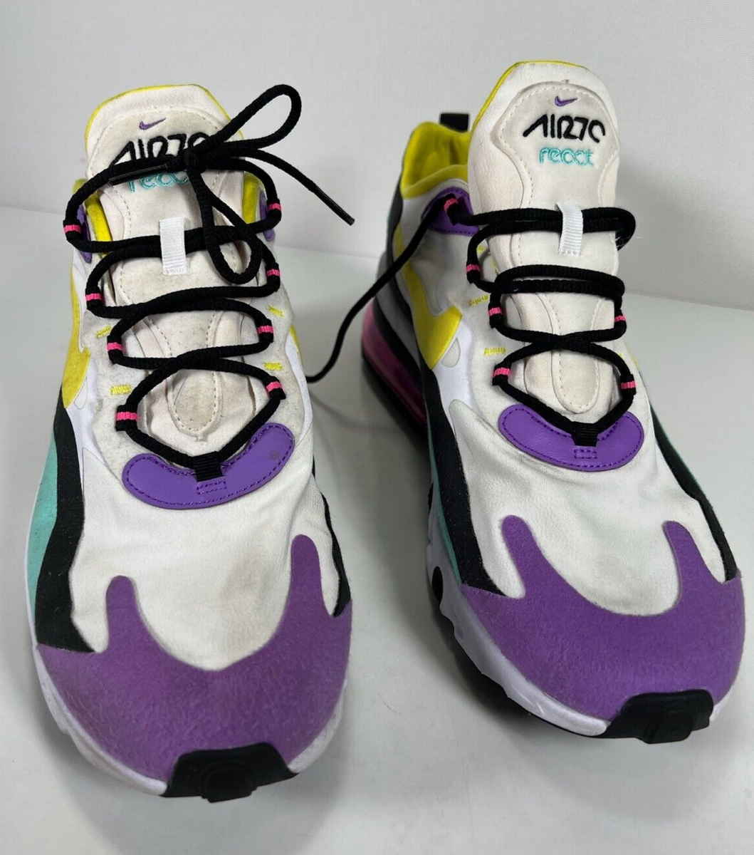 Nike Air Max 270 React Geometric AO4971-101 2019 Athletic Running Shoes  Men's 12