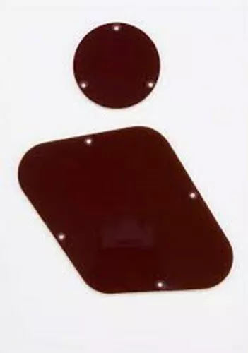 NEW - Backplate & Switch Cover For Les Paul, 1-Ply BROWN
