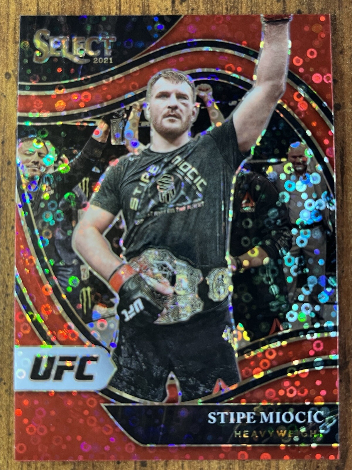Stipe Miocic 2021 Select Octagonside Red Disco Prizm /199 #237 UFC Champ 🥊🥋