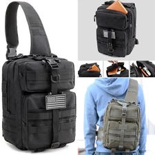 Tactical Sling Bag Pack Military Rover Shoulder Backpack Molle Assault Range Bag