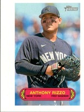ANTHONY RIZZO 2022 Topps Heritage 1973 Pin Ups Box Topper #73PU-28